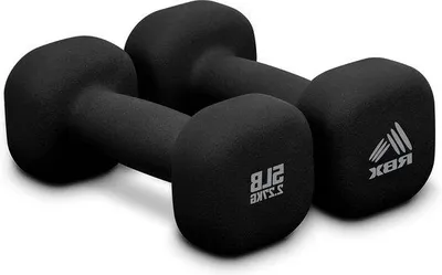 Image de Haltère en néoprène avec poignée antidérapante - 2 kg - pour la musculation et le bodybuilding