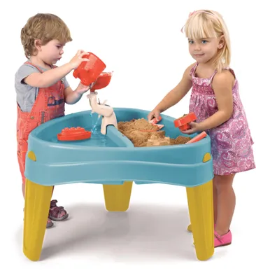 Image de FÉVRIER Table à eau avec couvercle CASUAL 4in1 Sandbox Desk Picnic Table Akc.