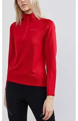 Produktbild von Craft Gain Midlayer Longsleeve Damen - Rot | Größe: M