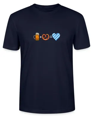 Produktbild von Spreadshirt Bier Und Breze Bayern Volksfest Uni Bio T-Shirt, XXL, Navy
