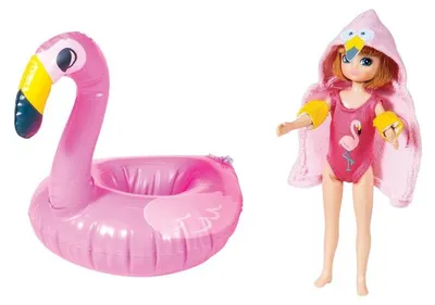 Produktbild von Lottie Puppe Poolparty - Sommer Spielset mit Flamingo