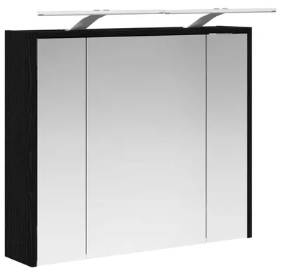 Produktbild von Badezimmerspiegelschrank Schwarz Eichen-Optik