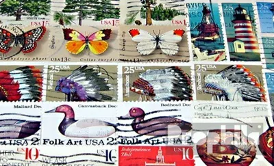 Produktbild von Briefmarken USA 100 verschiedene Marken