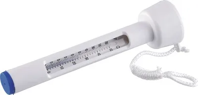 Produktbild von Schwimmthermometer H 19,5 cm Kunststoff weiß analog