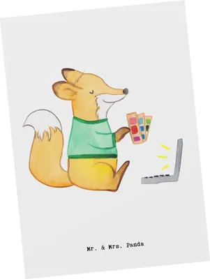 Produktbild von Mr. & Mrs. Panda Postkarte Mediengestalter Herz - Weiß - Geschenk, Grafikdesigner, Designer, Ansichtskarte, Grafiker, Postkarten, Ansichtskarten, Grußkarte, Fotokarte