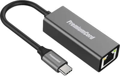 Produktbild von PremiumCord-Konverter USB-C auf RJ45-Gigabit-Anschluss (ku31ether02)