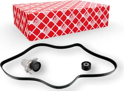 Produktbild von FEBI BILSTEIN 183555 Keilrippenriemensatz für NISSAN Qashqai / Qashqai +2 I (J10, NJ10)