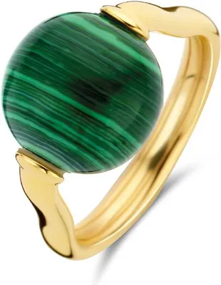 Produktbild von 12231MA/56 Ring malachitgrün vergoldet 12231MA Ti Sento Milano