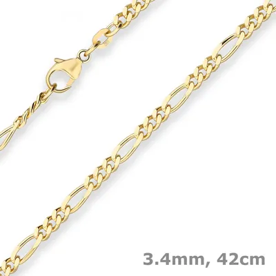 3-4mm-Figarokette-diamantiert-aus-585-Gelbgold-42cm