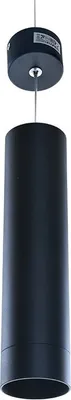 Produktbild von GU10 Hängeleuchte Zylinder Ø60mm x 250mm Deckenleuchte, Hängelampe, Pendelleuchte 1-Flammig Matt-Schwarz