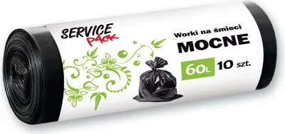 Zdjęcie produktu dla Worki na śmieci SP STRONG LDPE 60 l, 10 sztuk