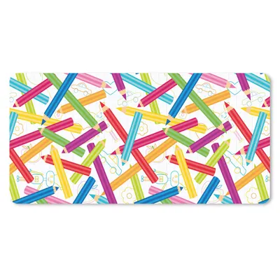 Produktbild von MuchoWow® Schreibtischunterlage Bleistift - Muster - Regenbogen 80x40 cm - XXL Mauspad - Gaming Mauspad