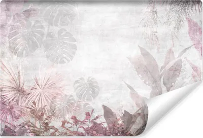 Produktbild von Muralo Vlies Fototapete tropische BLÄTTER Beton Optik Abstraktion Br. 90cm x Hö. 60cm