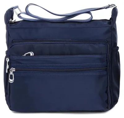 Obrázok produktu pre Dámska taška vodoodolná - Ľahká crossbody taška - Nylonová kabelka - Viacero priehradiek - Nastaviteľný popruh - 2 veľkosti