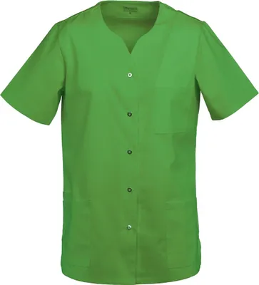 Produktbild von Damen Kasack halbarm lemongreen, Gr. XL : XL : 50% Baumwolle 50% Polyester 175 g/m² : lemon green