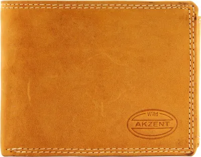 Produktbild von Akzent Herren Geldbörse aus Echtleder. Format 12 x 10 cm.