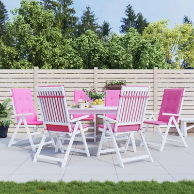 Produktbild von The Living Store Hochlehner-Auflagen 6 Stk. Rosa Stoff