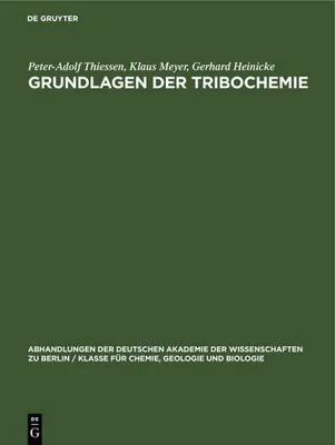 Produktbild von Grundlagen der Tribochemie