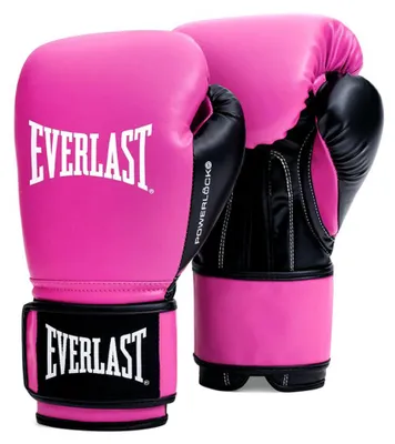 Immagine prodotto di Guantoni da boxe Everlast Powerlock OG (14 oz, rosa/nero), per boxe, da donna