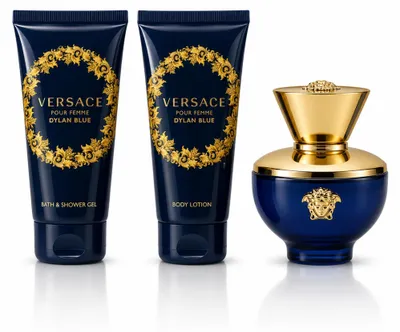 Obrázek produktu pro Versace Femme Dylan Blue, toaletní voda (EDP), 50 ml + tělové mléko, 50 ml + sprchový gel, 50 ml