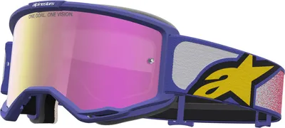 Imagen del producto de Gafas Alpinestars Vision 5 Drag para off-road, color lila, lentes espejo rosa, color lila, lentes espejo rosa