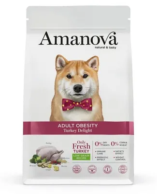 Produktbild von Übergewichtigen Hunden Futter mit Pute zur Gewichtsreduktion