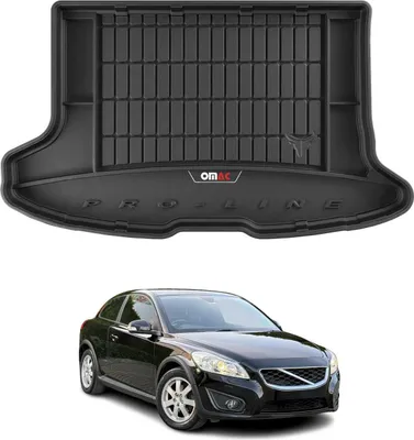 Image de OMAC Bac de coffre en caoutchouc pour Volvo C30 2006-2012 TPE Bac de coffre noir