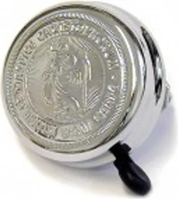 Produktbild von Reich 141112K Trillerglocke St. Christopherus Ø 60 mm verchromt auf SB-Karte, silber
