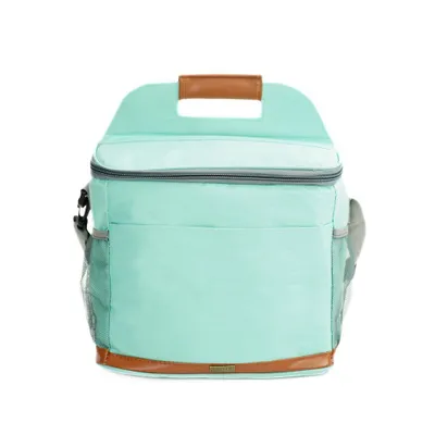 Zdjęcie produktu dla Torba termiczna lunch box Solier LBS01wodoodporna z izolacją i paskiem na ramię - miętowy