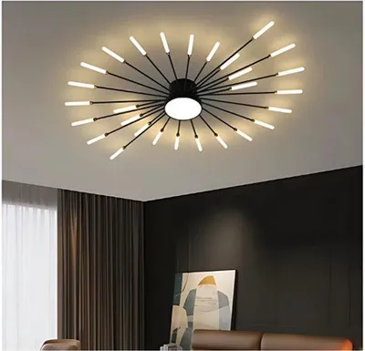 Zdjęcie produktu dla Nowoczesne lampy sufitowe LED do salonu i sypialni – nowoczesne lampy sufitowe LED o pięknym wzornictwie.