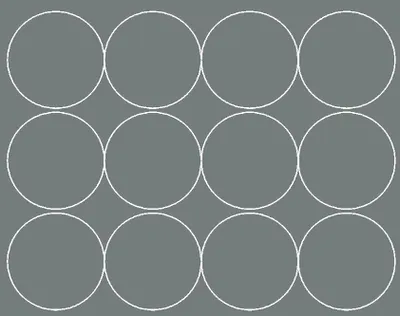 Immagine prodotto di Adesivi rotondi, diametro 12 cm, 12 pezzi, grigio lucido