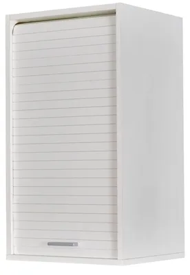 Produktbild von SIMMOB Küchenschrank Schrank Oberschrank Hängeschrank mit Rollladentür B 40 cm, Farbe:Weiß