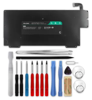 Immagine prodotto di CELLONIC 1x Batteria per PC portatile Compatibile con Apple MacBook Air 13 - A1237, MacBook Air 13 - A1304, A1245 – (4800mAh, 7.4V) + Set di strumento