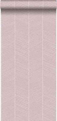Produktbild von Walls4You Tapete Fischgrätmuster Rosa - 935322 - 0,53 x 10,05 m