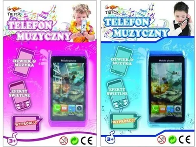 Imagen del producto de Teléfono de juguete MIX, que funciona con pilas e interacciona