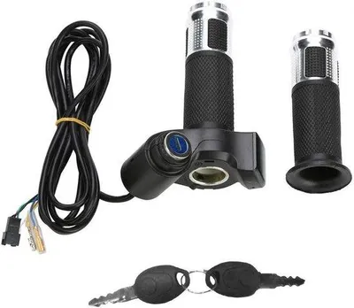 Immagine prodotto di Manopola elettrica con regolatore di velocità per scooter e MTB - Colore argento