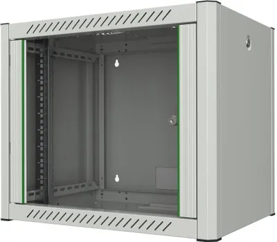 Produktbild von LOGON RWP09U45WH, Wandmontiertes Regal, 9U, Sperrschloss, 19 kg, Weiß
