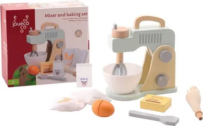 Obrázok produktu pre mixér a sada na pečenie junior wood 10 kusov