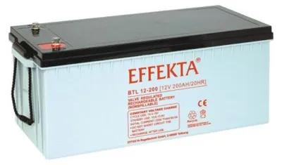 Image de Effekta BTL 12-200 Batterie plombée AGM VRLA 12V 200Ah