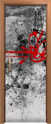 Produktbild von Türposter 70x200 cm Türaufkleber Türtapete Türfolie Klebefolie Malerei abstrakte Kunst