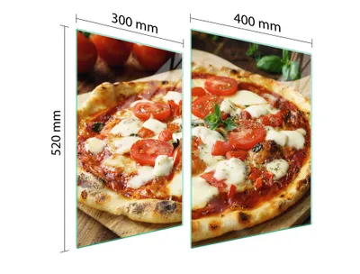 Image de Plaque De Protection Du Verre Pour Four 70X52 Pizza