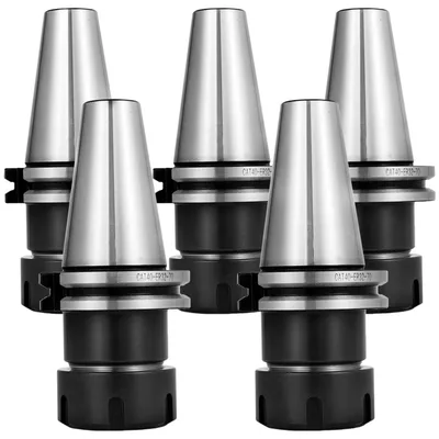 Immagine prodotto di VEVOR Set di pinze di serraggio da 5 pezzi, CAT40 ER32, per macchine per incisione e torni di fresatura CNC (CAT40 ER32)