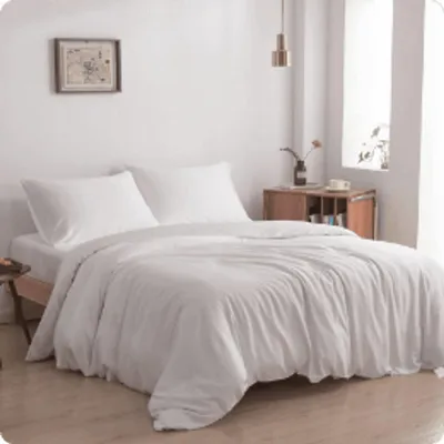 Immagine prodotto di Copripiumino in bambù 260x240 – Bianco "Coco" – Qualità alberghiera
