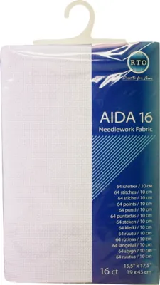 Produktbild von RTO Aida Zuschnitt, 16ct, weiß, 39x45cm