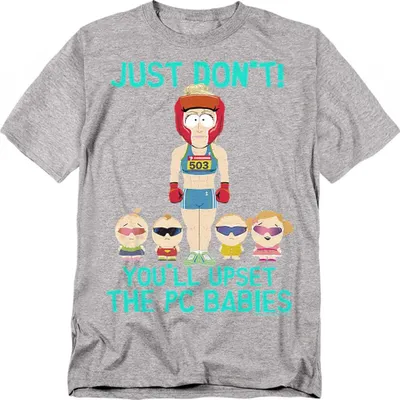 Image de South Park - "PC Babies" T-shirt unie homme/femme TV29207 (XXL) (Heather sportif)