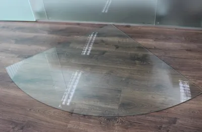 Produktbild von Viertelkreis 120x120cm - Funkenschutzplatte Kaminbodenplatte