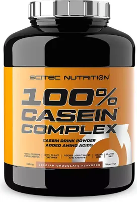 Image de Caséines - Scitec Nutrition - 100% CASEIN COMPLEX (2,350kg) - Saveur Chocolat