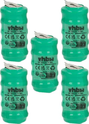 Produktbild von vhbw 5x NiMH Ersatz Knopfzellen-Akku (80 mAh, 6 V, NiMH)