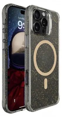 Produktbild von imoshion Klare Glitter Backcover mit MagSafe iPhone 16 Pro Max - Gold