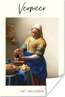 Produktbild von MuchoWow® Poster Das Milchmädchen - Johannes Vermeer - Alte Meister 40x60 cm - Plakate für die Wand - Poster Babyzimmer